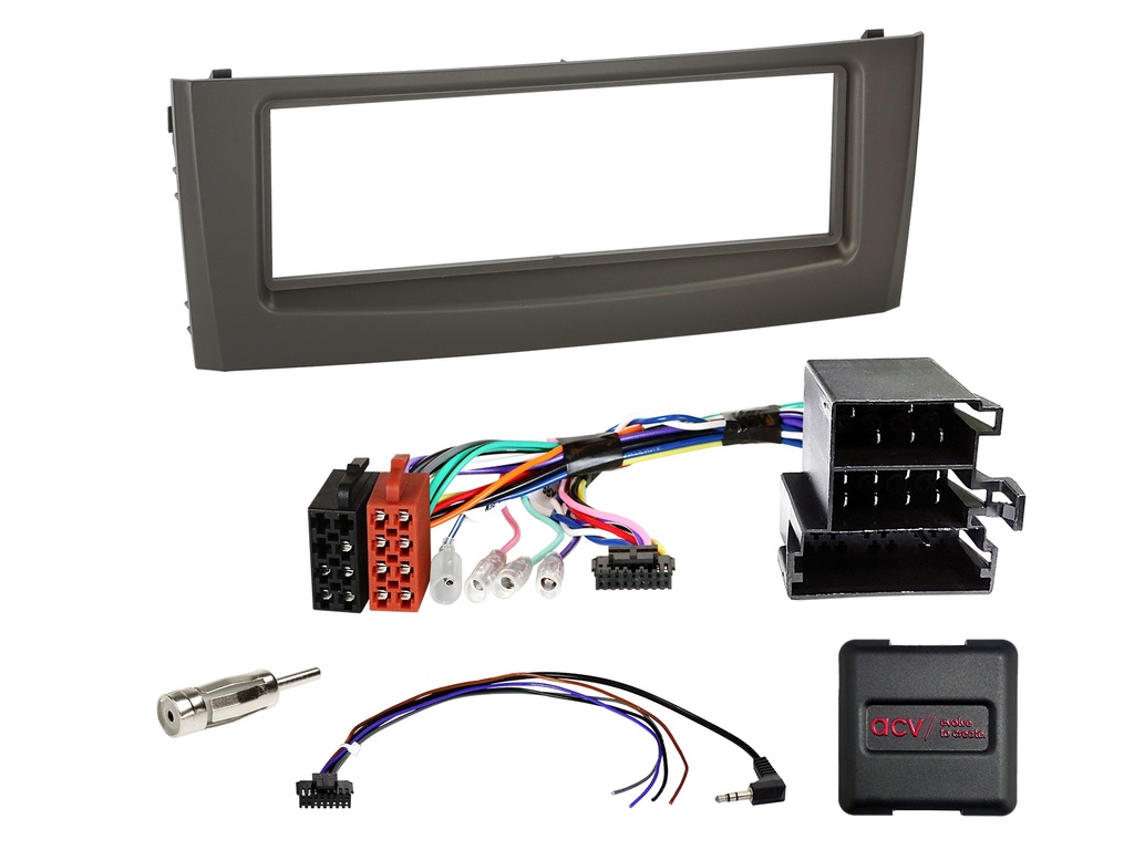 [1-DIN Kit Fiat Grande Punto/Linea black SWC/antenna] 611094-14-2