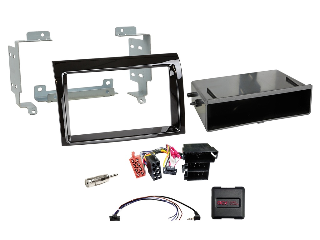 [2-DIN Kit with pocket Citroen/Fiat/Opel/Peugeot SWC piano] 611094-29-2
