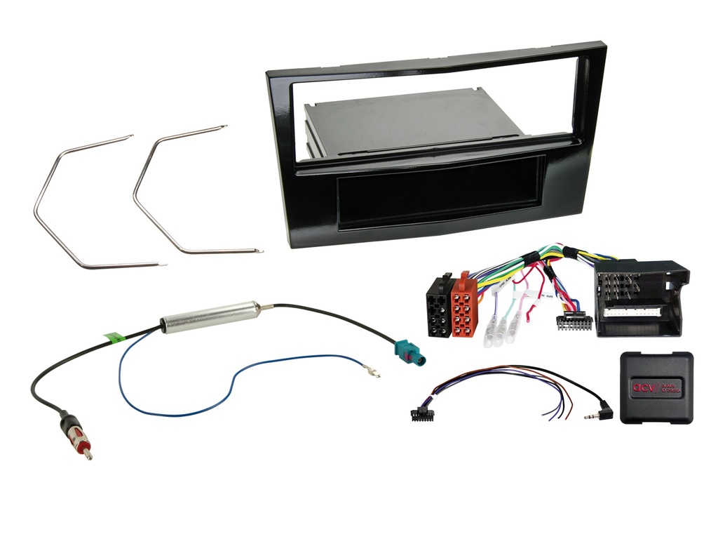 [1-DIN Kit with pocket Opel Corsa D 2008-2014 SWC/antenna] 611230-24-3