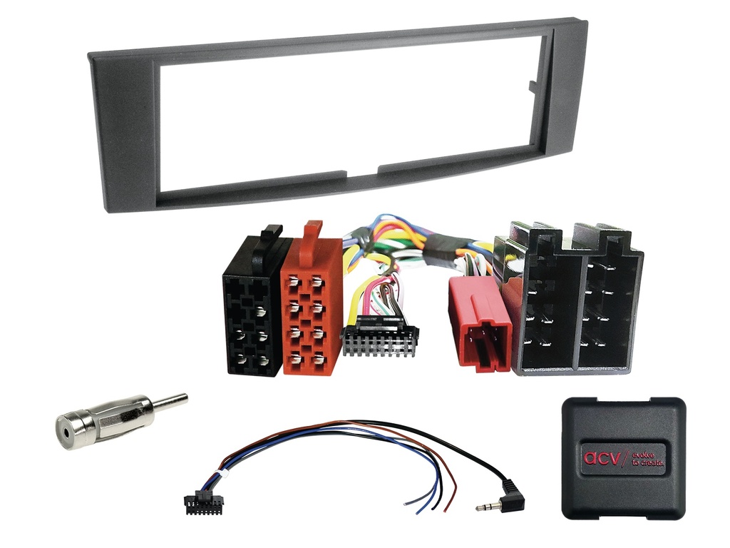 [1-DIN Kit Renault Laguna 2005-2007 w/o display SWC/antenna] 611250-04-1
