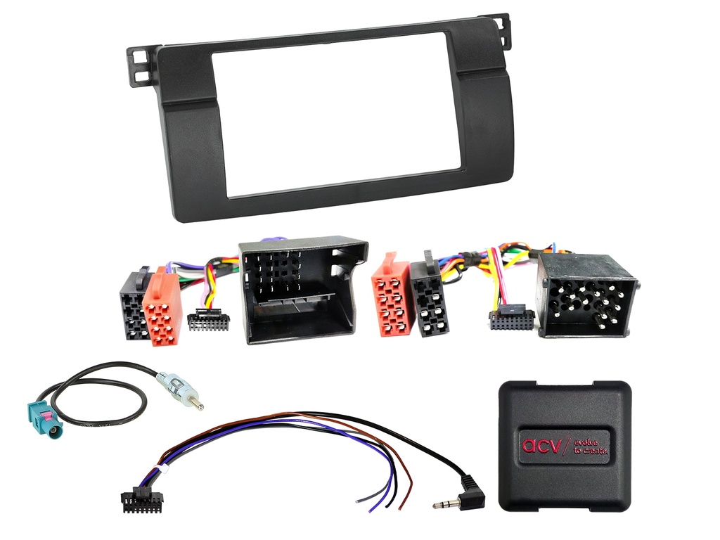 [2-DIN Kit 1 BMW 3series(E46) 07/1998-02/2007 SWC/antenna] 621023-16-1