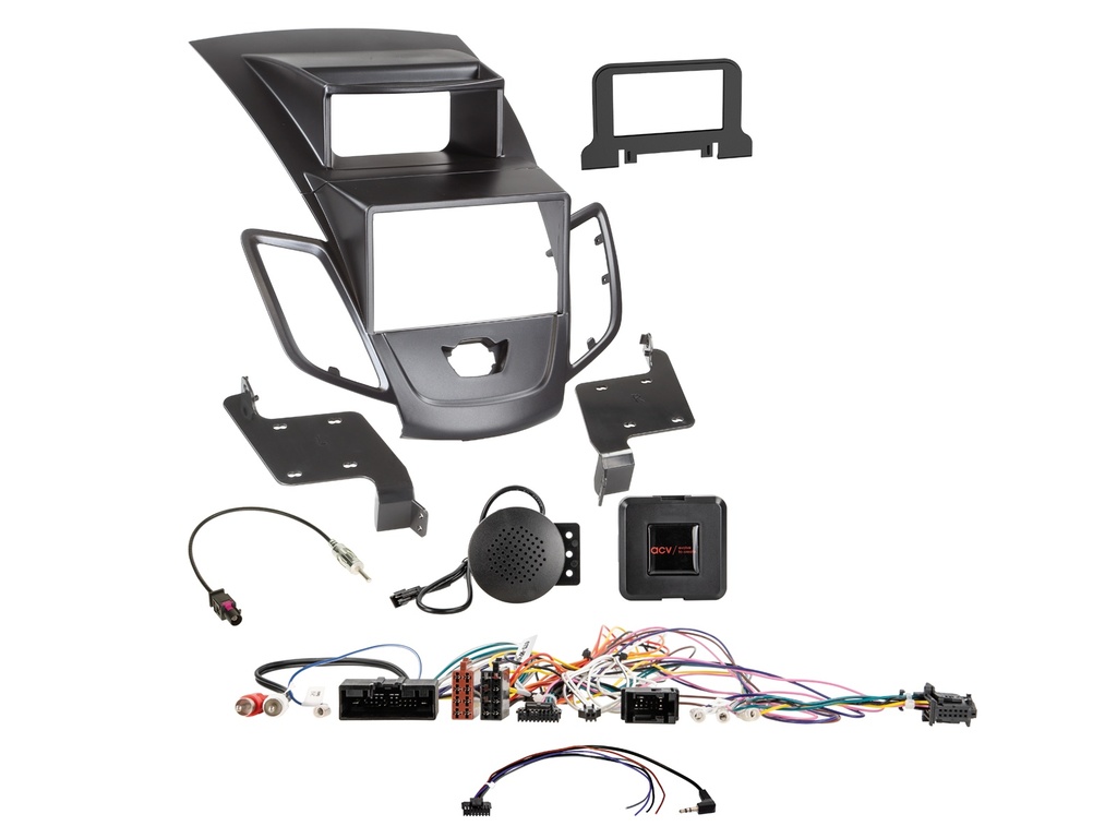 [2-DIN Kit Ford Fiesta(JA8) with display black SWC/antenna] 621114-21-1