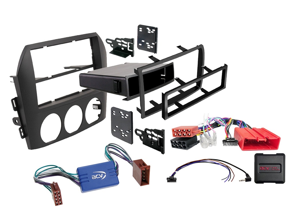 [2-DIN Kit with pocket Mazda Miata/MX-5 2005-2009 SWC/Amp] 621170-05-1