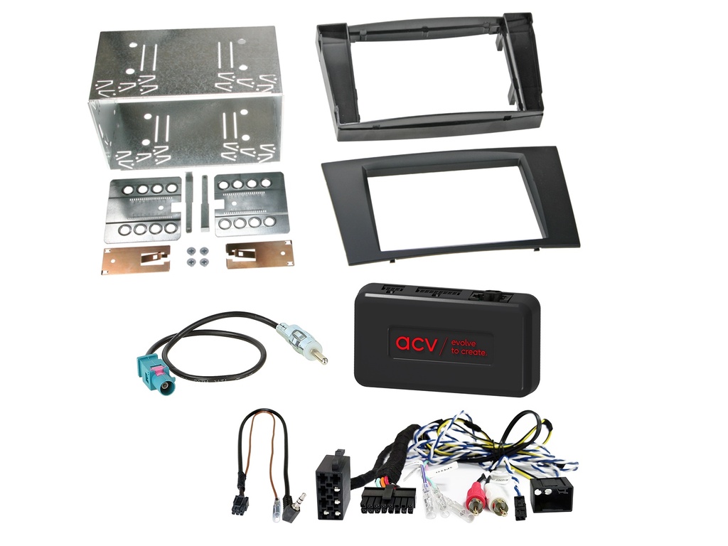 [2-DIN Kit Mercedes CLS(C219)/E-Class(W211) SWC/antenna/Amp] 621190-28-1