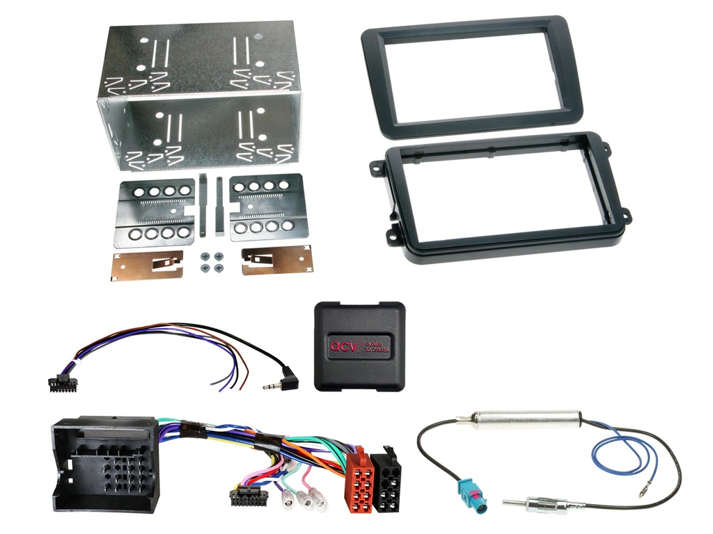 [2-DIN Kit Seat/Skoda/VW different vehicles SWC/antenna] 621320-10-1