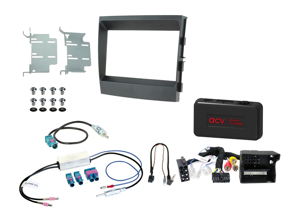 [2-DIN Kit Porsche Panamera 2009-2016 SWC/Amp MOST black] 621323-08-3